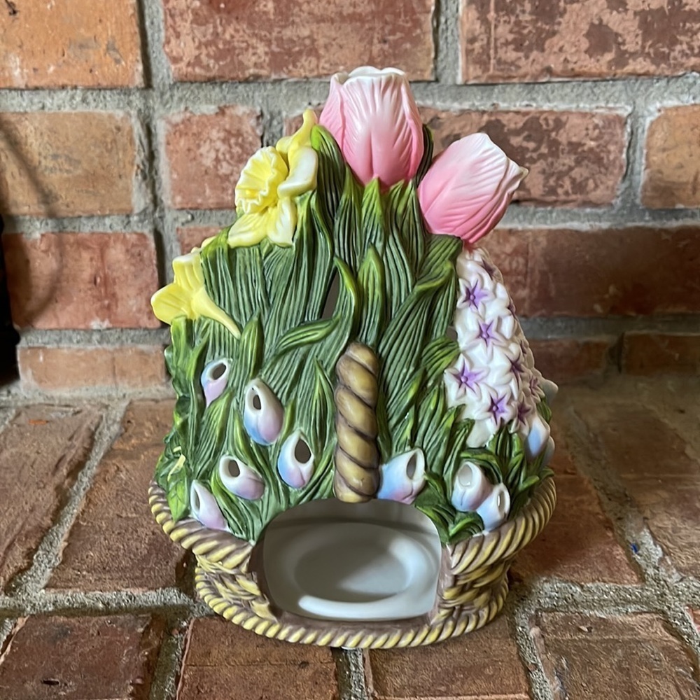 PartyLite Floral Bouquet Tealight Holder - Picture 4 of 5